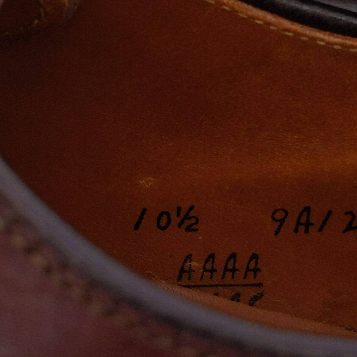 Alden All Weather Walker 965 U-Tip Shoes Brown Size 10.5