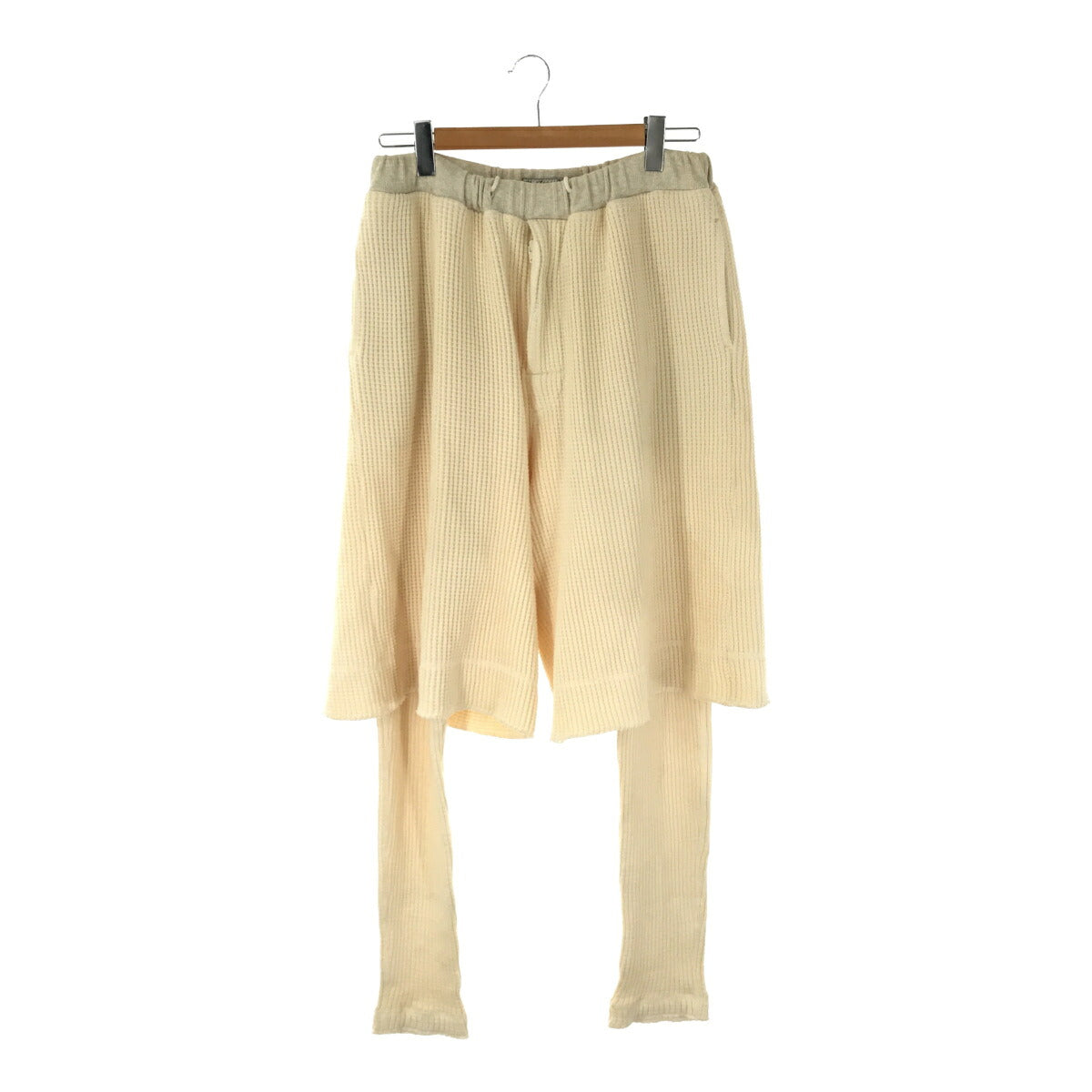 Sasquatchfabrix Layered Waffle Pants White