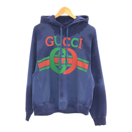 GUCCI 19SS Interlocking G Logo Pullover Hoodie Size S