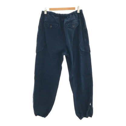 GUCCI Michele Herringbone Cotton Cargo Pants Blue Size 44