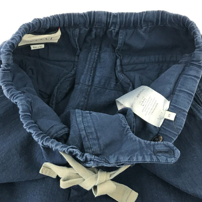 GUCCI Michele Herringbone Cotton Cargo Pants Blue Size 44