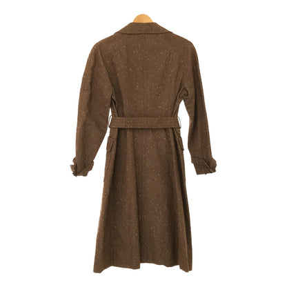 GIVENCHY Vintage Belted Long Coat Brown