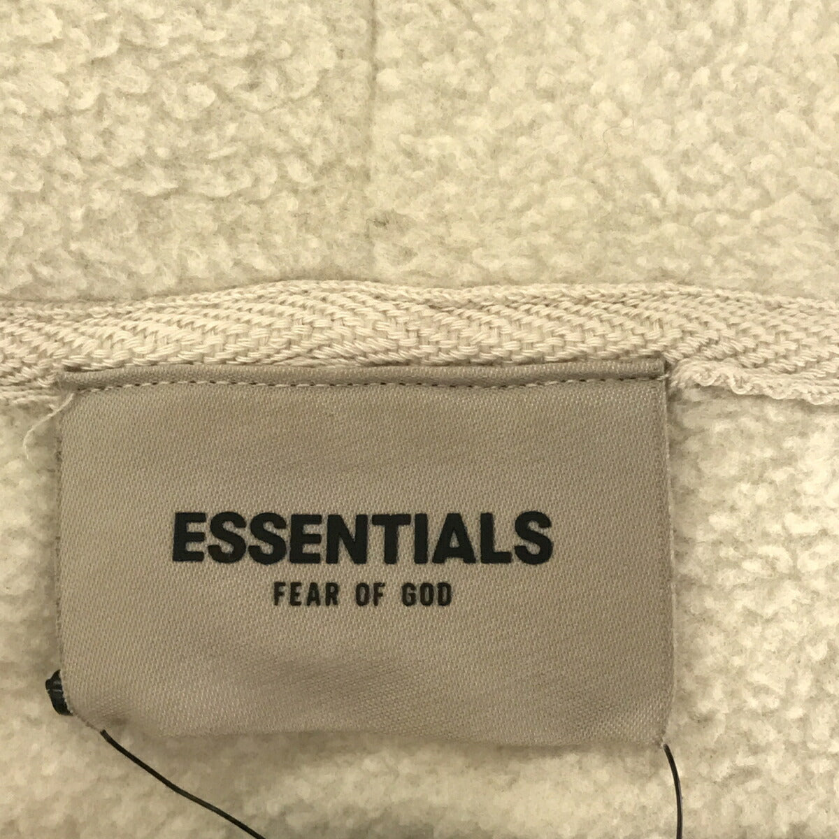 Vintage ESSENTIALS 20AW Polar Fleece Hoodie Off-White Size M