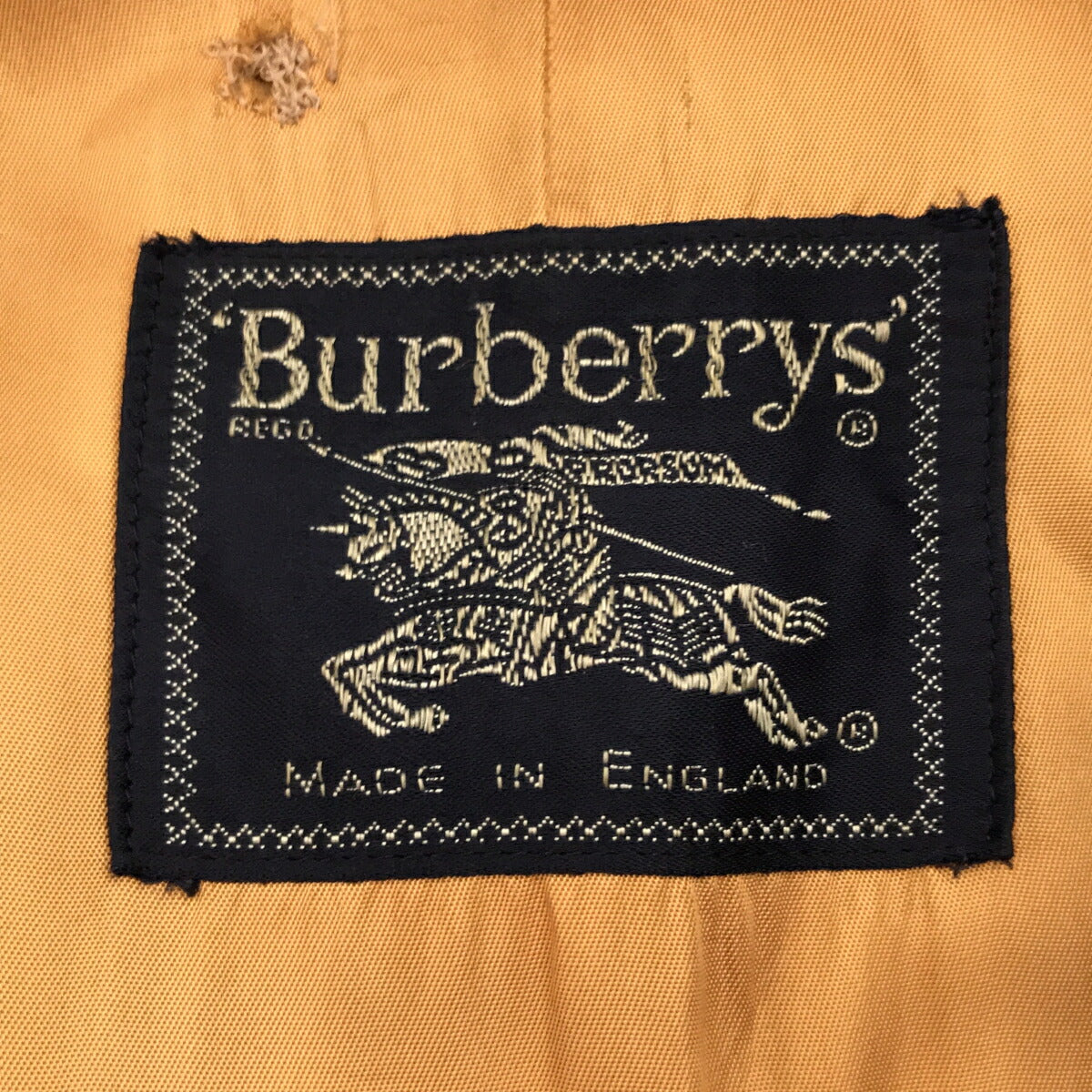 BURBERRYS 80's Vintage Cotton Single Trench Coat Size M