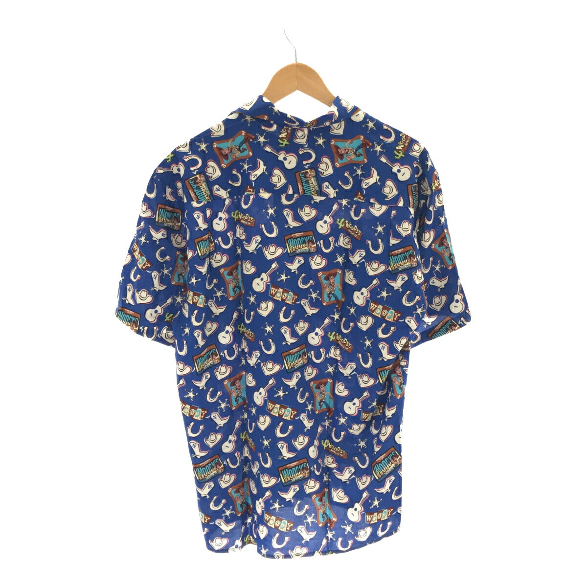 TOY STORY 90s Woody Reyn Spooner Hawaiian Shirt Blue Size S