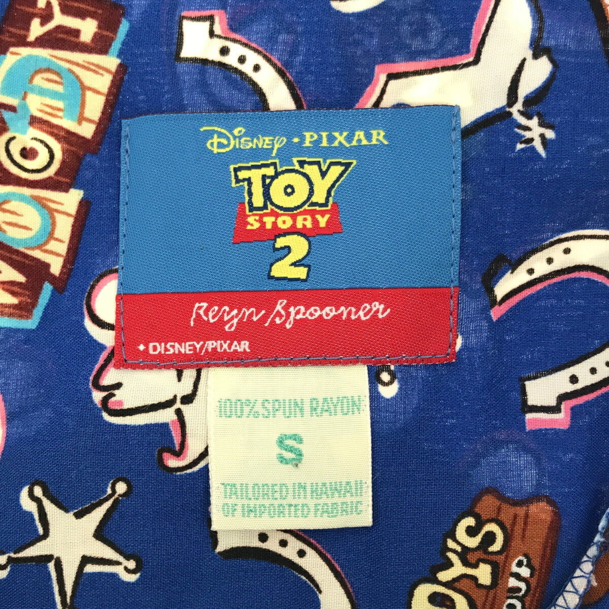 TOY STORY 90s Woody Reyn Spooner Hawaiian Shirt Blue Size S