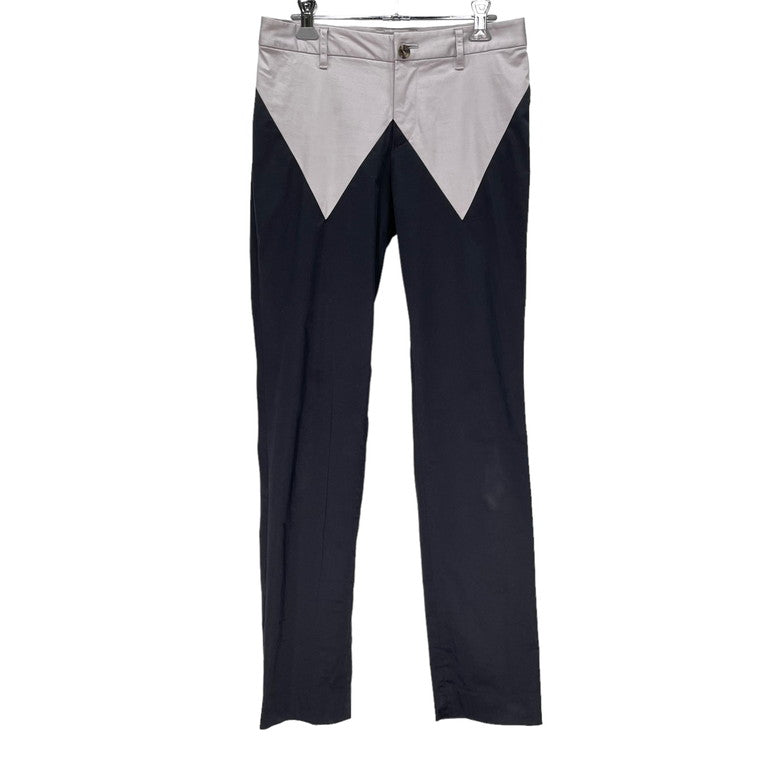 ISSEY MIYAKE 11AW Panel Stretch Slim Pants Black/Gray Size 2