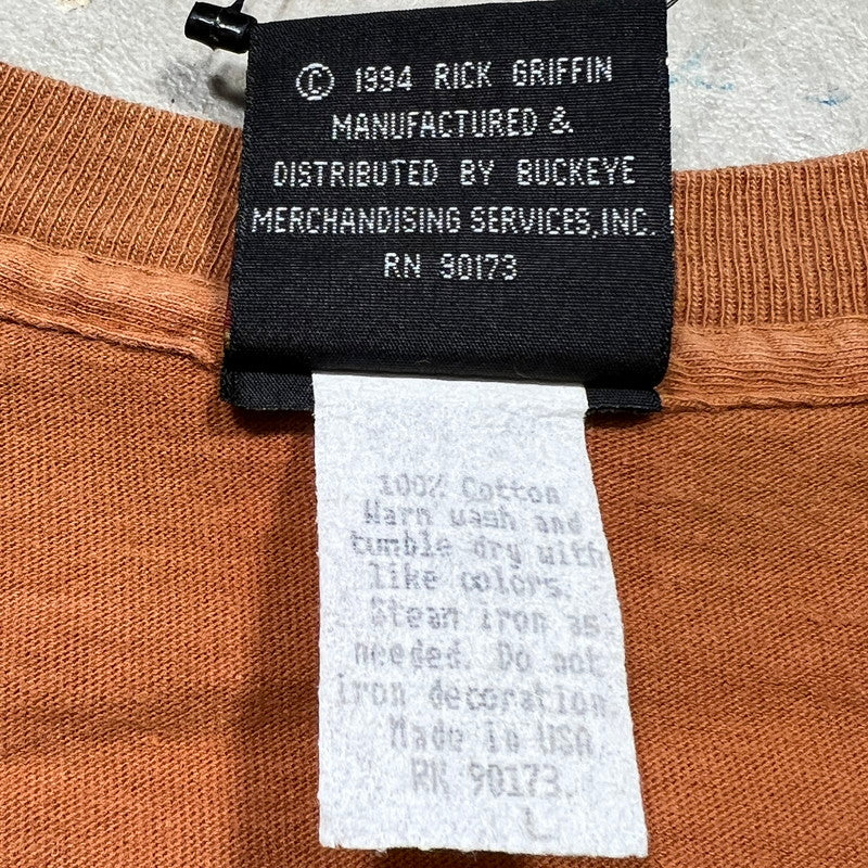 GRIFFIN COLLECTION 90s Rick Griffin T-Shirt Brown Size L