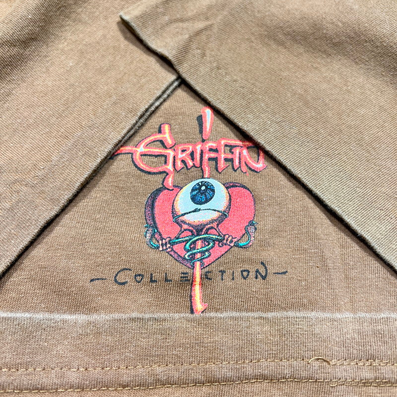 GRIFFIN COLLECTION 90s Rick Griffin T-Shirt Brown Size L