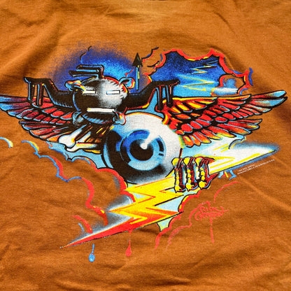 GRIFFIN COLLECTION 90s Rick Griffin T-Shirt Brown Size L