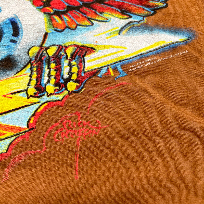 GRIFFIN COLLECTION 90s Rick Griffin T-Shirt Brown Size L