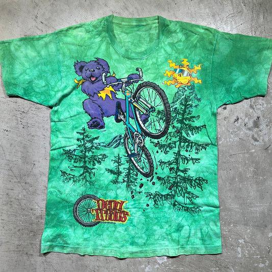 Unknown 90s Grateful Dead Liquid Blue Tie-Dye T-Shirt