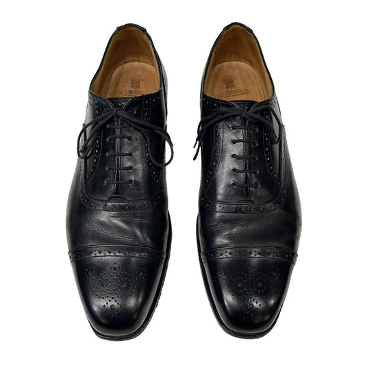 Tricker's Kensington Semi-Brogue Shoes Black Size 11.5