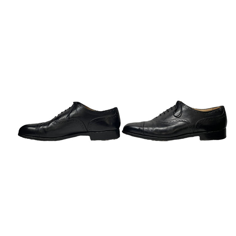 Tricker's Kensington Semi-Brogue Shoes Black Size 11.5