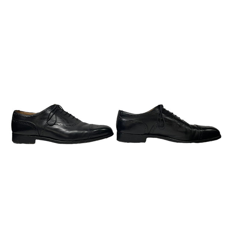 Tricker's Kensington Semi-Brogue Shoes Black Size 11.5