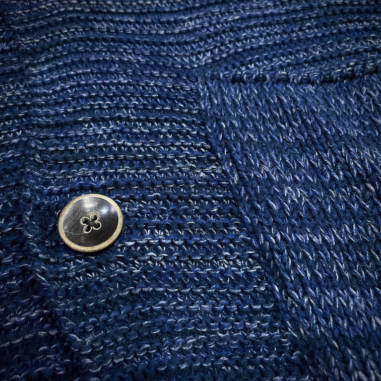 KAPITAL 14SS Cotton Linen Knit Blazer Blue Jacket Size 1