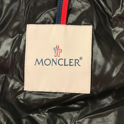 Moncler Dubois Nylon Logo Hood Down Jacket White Size 0