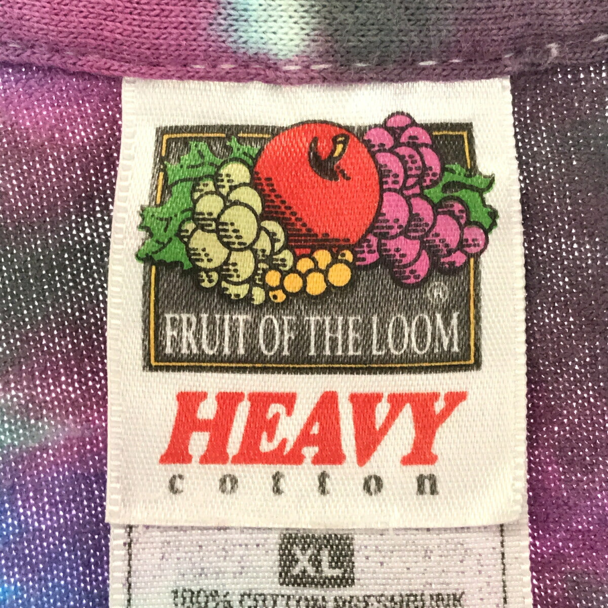 FRUIT OF THE LOOM 90s Rush Tie-Dye T-Shirt Multi Size XL