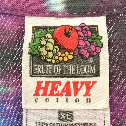 FRUIT OF THE LOOM 90s Rush Tie-Dye T-Shirt Multi Size XL
