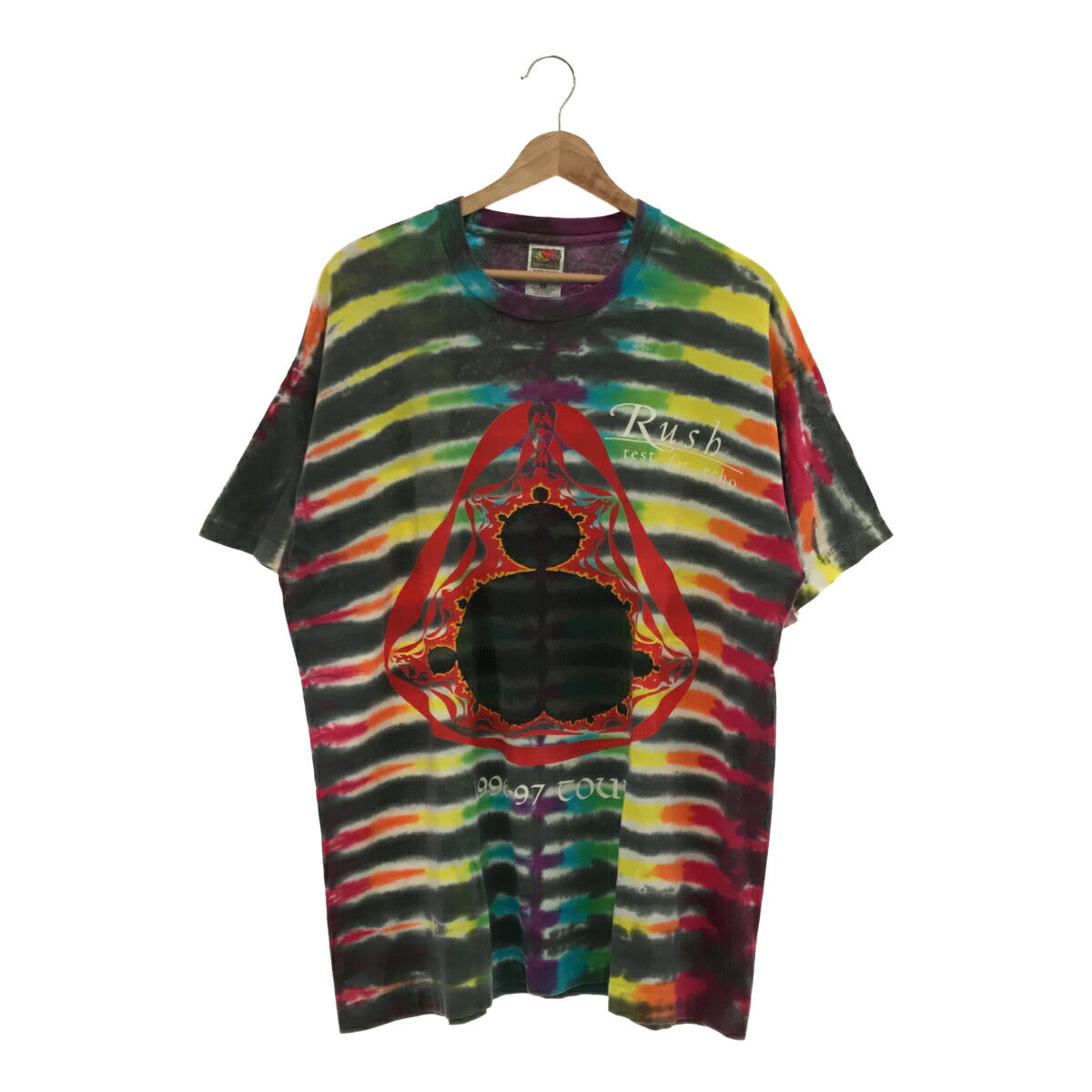 FRUIT OF THE LOOM 90s Rush Tie-Dye T-Shirt Multi Size XL