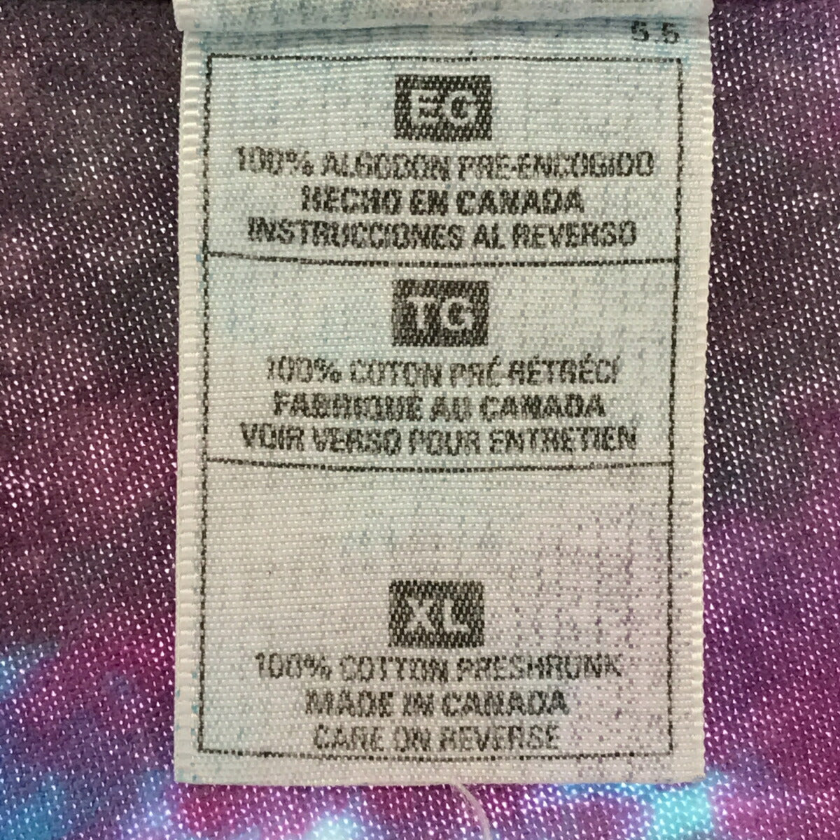 FRUIT OF THE LOOM 90s Rush Tie-Dye T-Shirt Multi Size XL