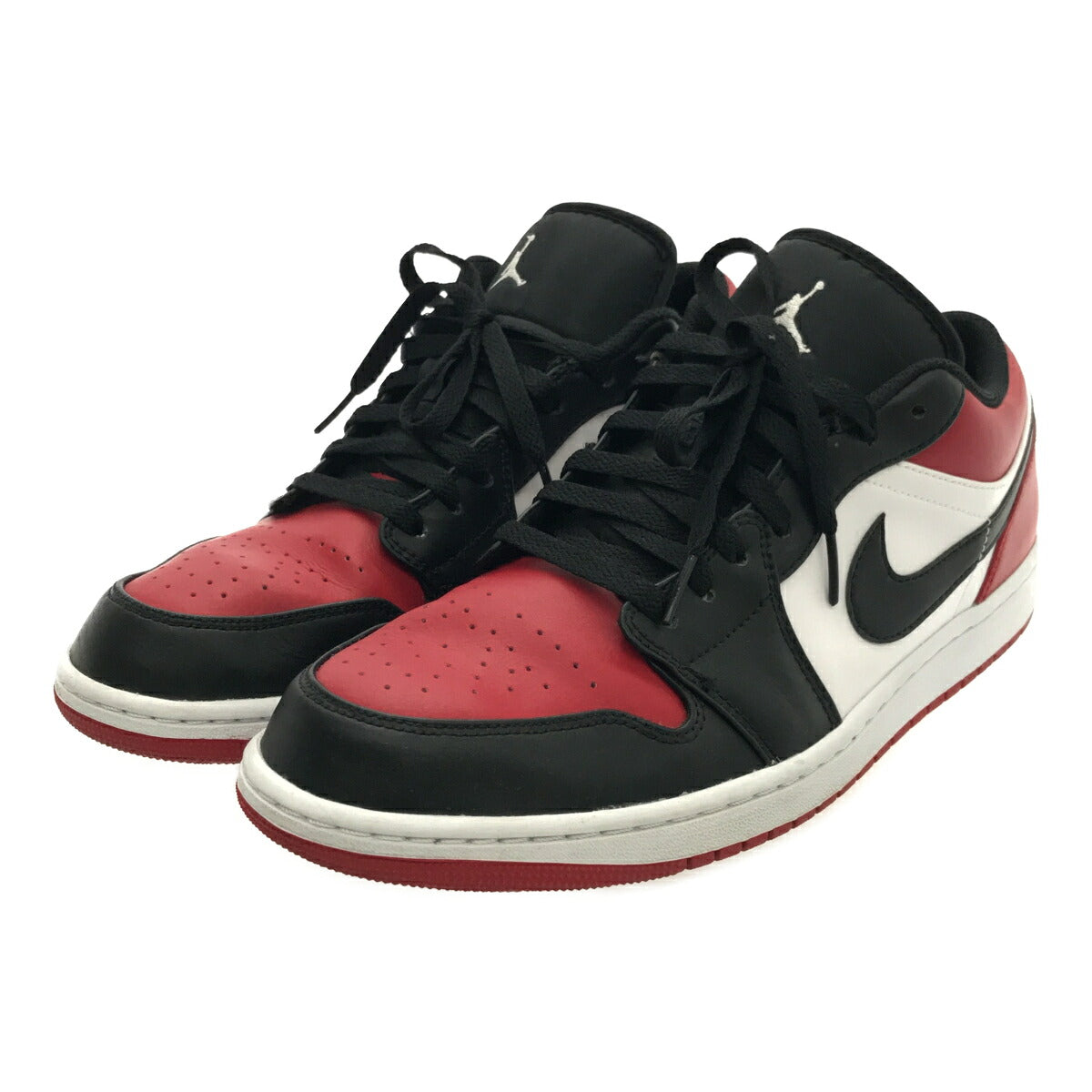 NIKE Air Jordan 1 Low "Bred Toe" Sneakers Size 29.0