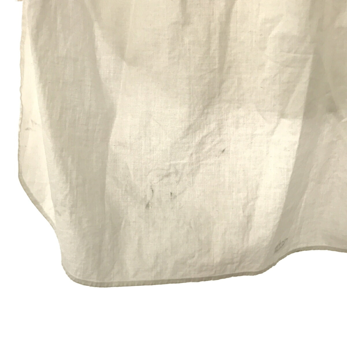 UNKNOWN 20s 30s Starch Bosom Collarless Shirt White Size 40