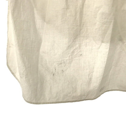 UNKNOWN 20s 30s Starch Bosom Collarless Shirt White Size 40