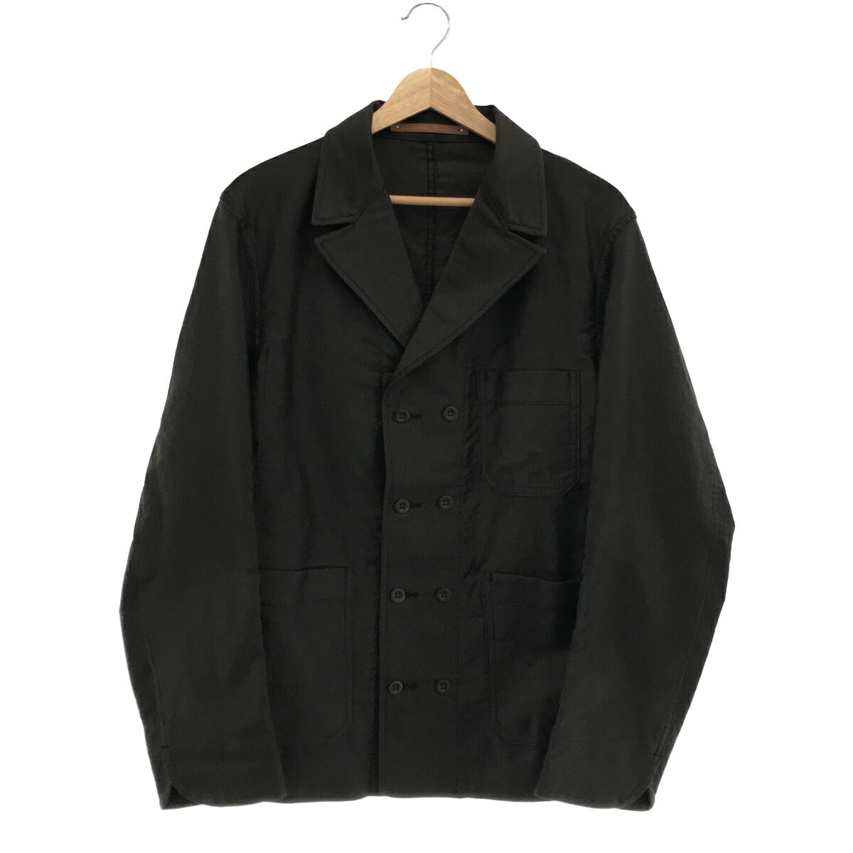 SCYE 21SS FINX Cotton Moleskin Double Jacket Black Size 40
