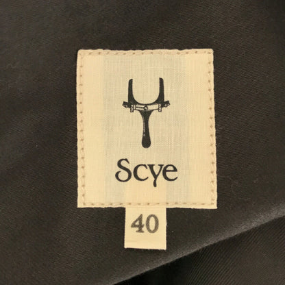 SCYE 21SS FINX Cotton Moleskin Double Jacket Black Size 40