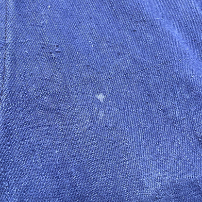Vintage 40s French Fireman Indigo Cotton Twill Jacket Size L