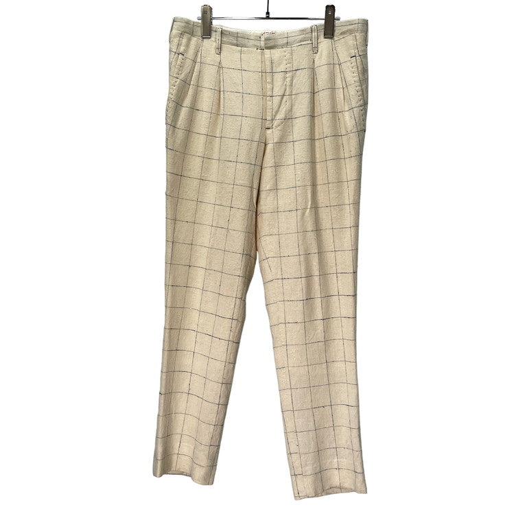 The crooked Tailor REID&TAYLOR Linen Check Trousers Size 46