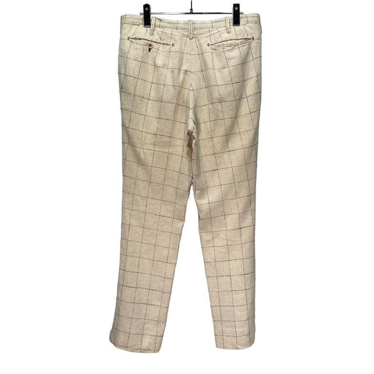 The crooked Tailor REID&TAYLOR Linen Check Trousers Size 46
