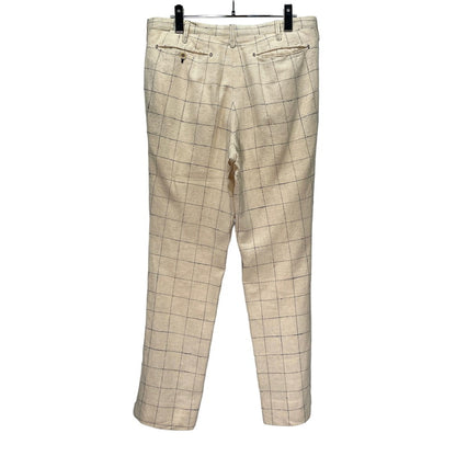 The crooked Tailor REID&TAYLOR Linen Check Trousers Size 46