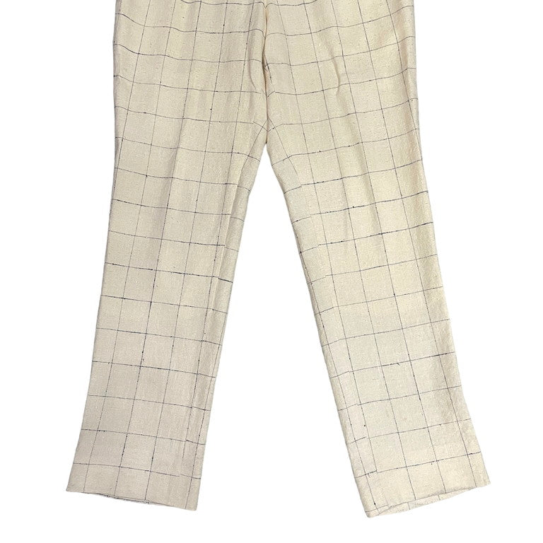 The crooked Tailor REID&TAYLOR Linen Check Trousers Size 46