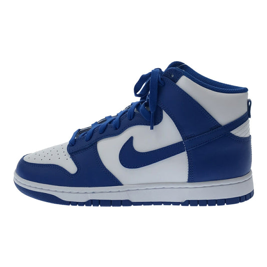 Nike Dunk High Retro Game Royal White Blue Sneakers Size 27
