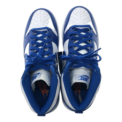 Nike Dunk High Retro Game Royal White Blue Sneakers Size 27