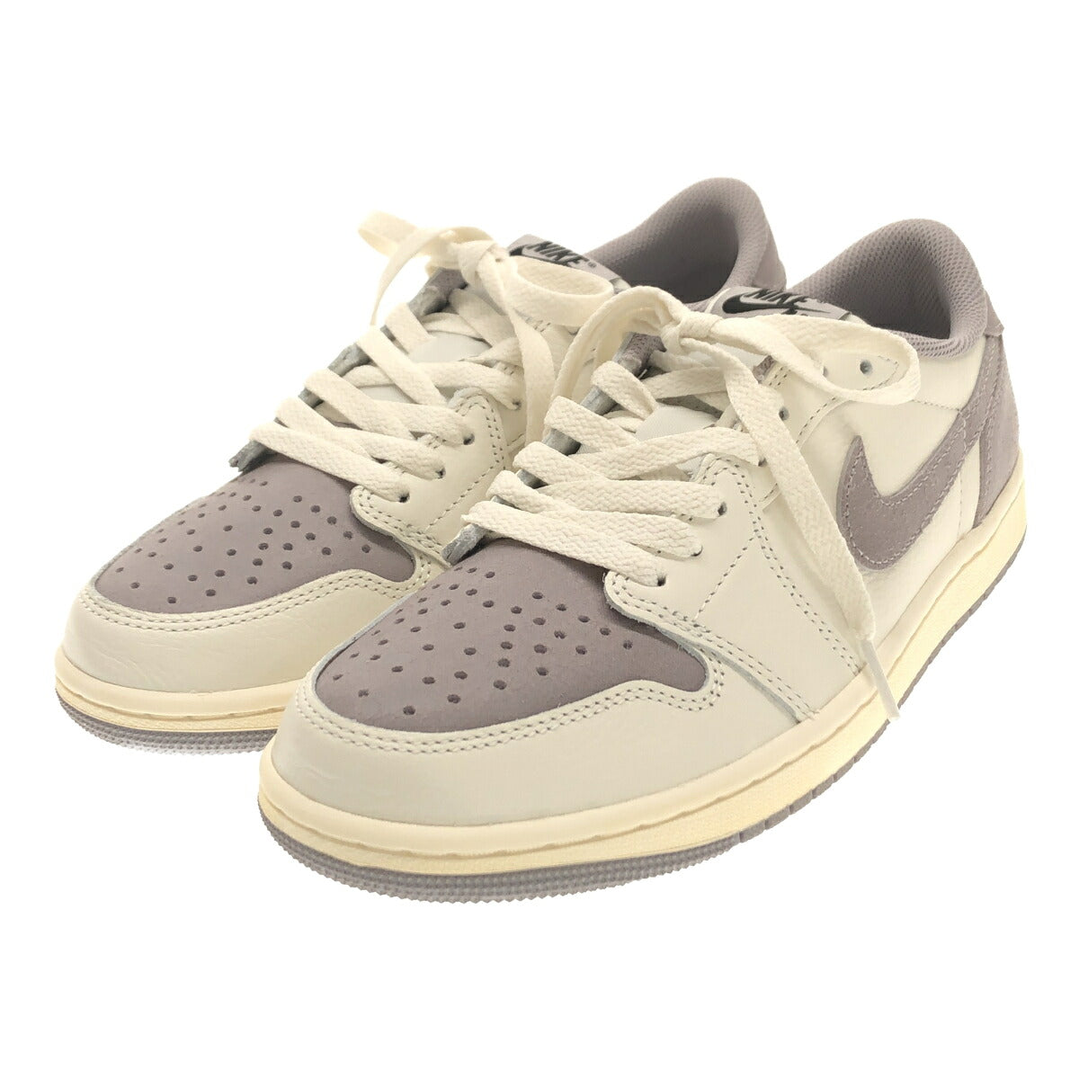 NIKE Air Jordan 1 Low OG Atmosphere Gray Sneakers Size 26cm