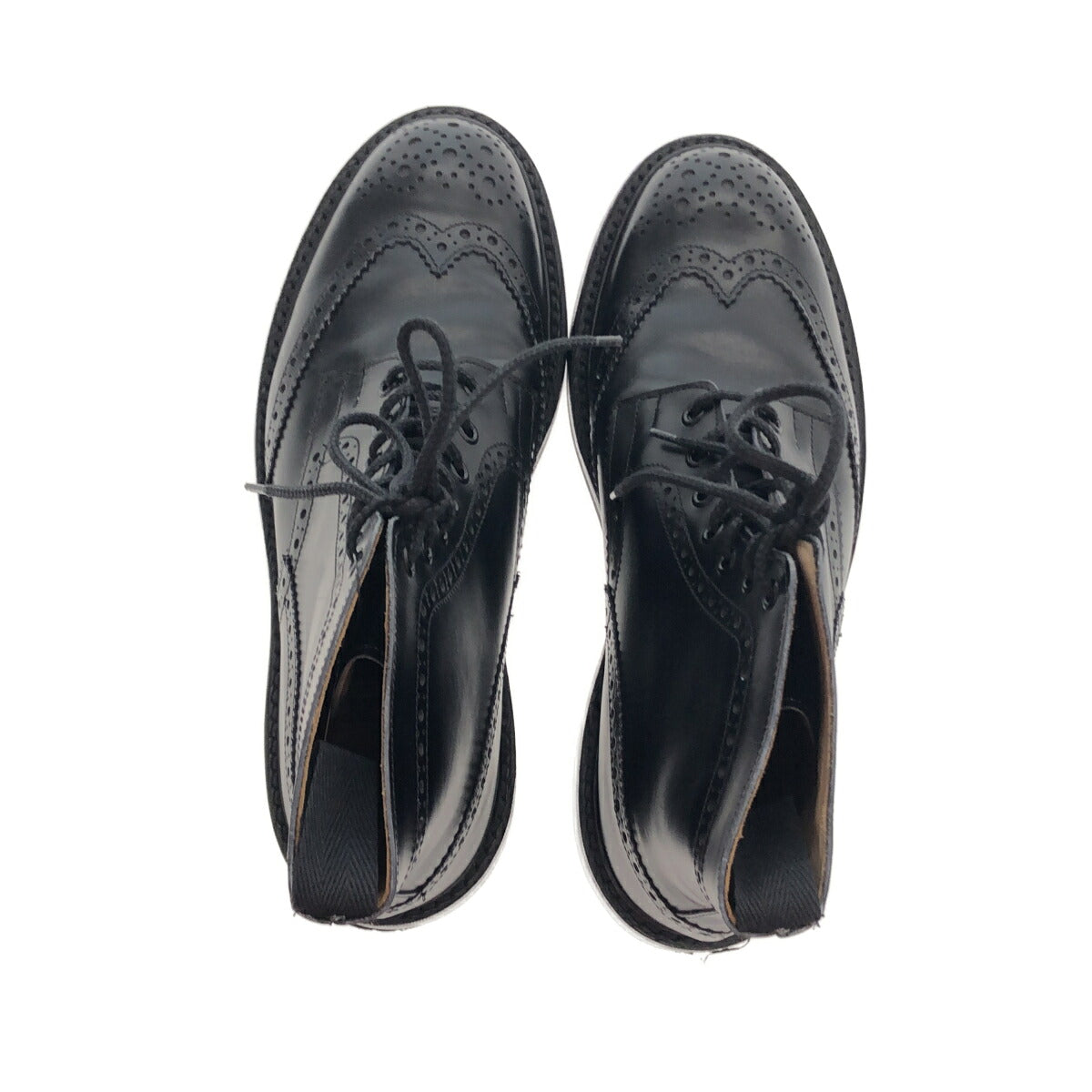 Tricker's 2508M MALTON Wingtip Country Boots Black Size 9