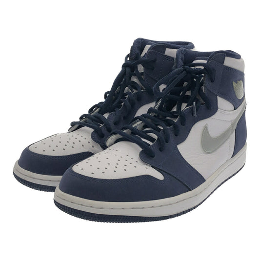NIKE AIR JORDAN 1 HIGH OG MIDNIGHT White Sneakers Size 27.5