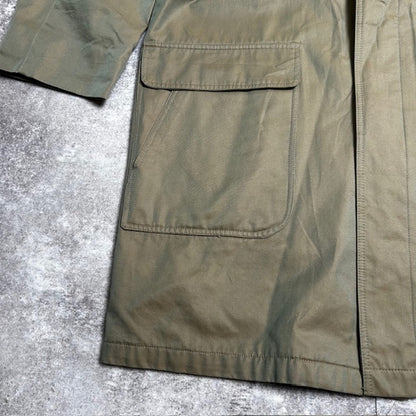 BARACUTA Made in England Corduroy Collar Coat Green Size L