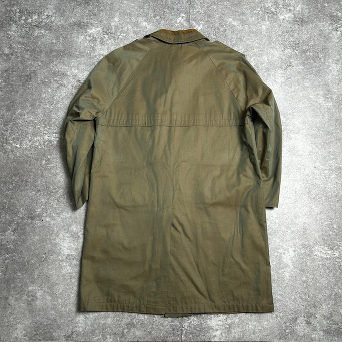 BARACUTA Made in England Corduroy Collar Coat Green Size L