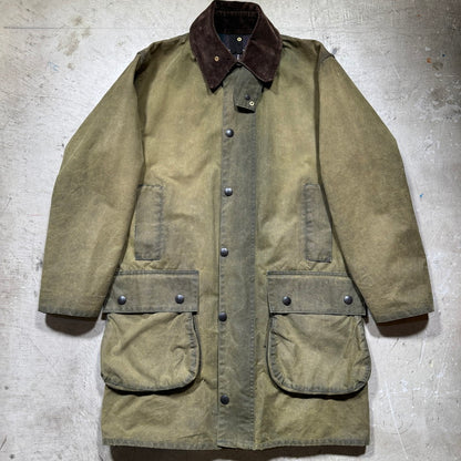Mackinnon Hunting 80s Barbour Oiled Jacket Size C36