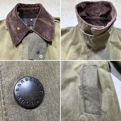 Mackinnon Hunting 80s Barbour Oiled Jacket Size C36