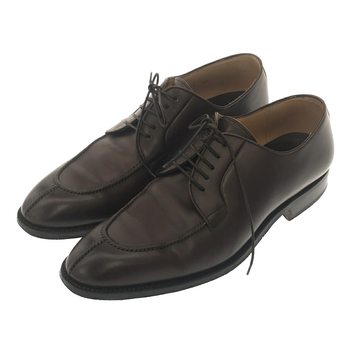 S.T. Dupont Brown U-Tip Leather Sneakers Size EU 41