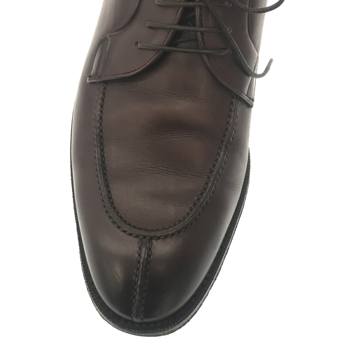 S.T. Dupont Brown U-Tip Leather Sneakers Size EU 41