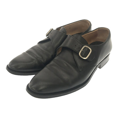 S.T. Dupont Leather Monk Strap Boots Black Size 7