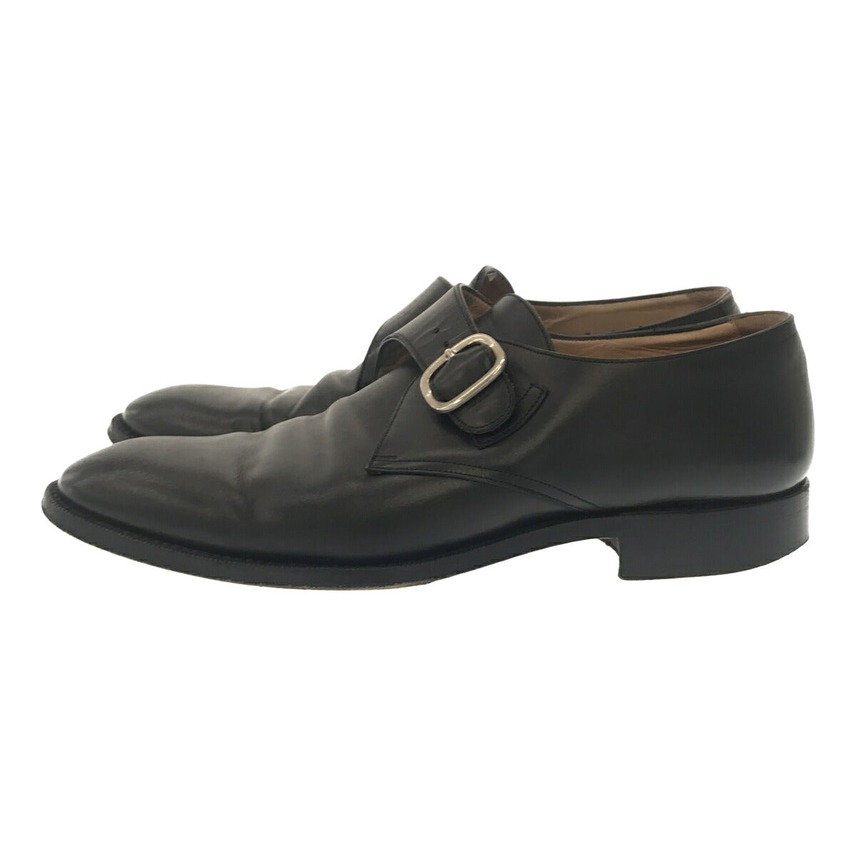 S.T. Dupont Leather Monk Strap Boots Black Size 7