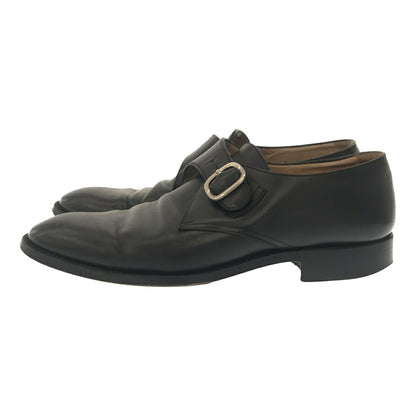 S.T. Dupont Leather Monk Strap Boots Black Size 7