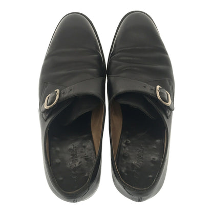 S.T. Dupont Leather Monk Strap Boots Black Size 7